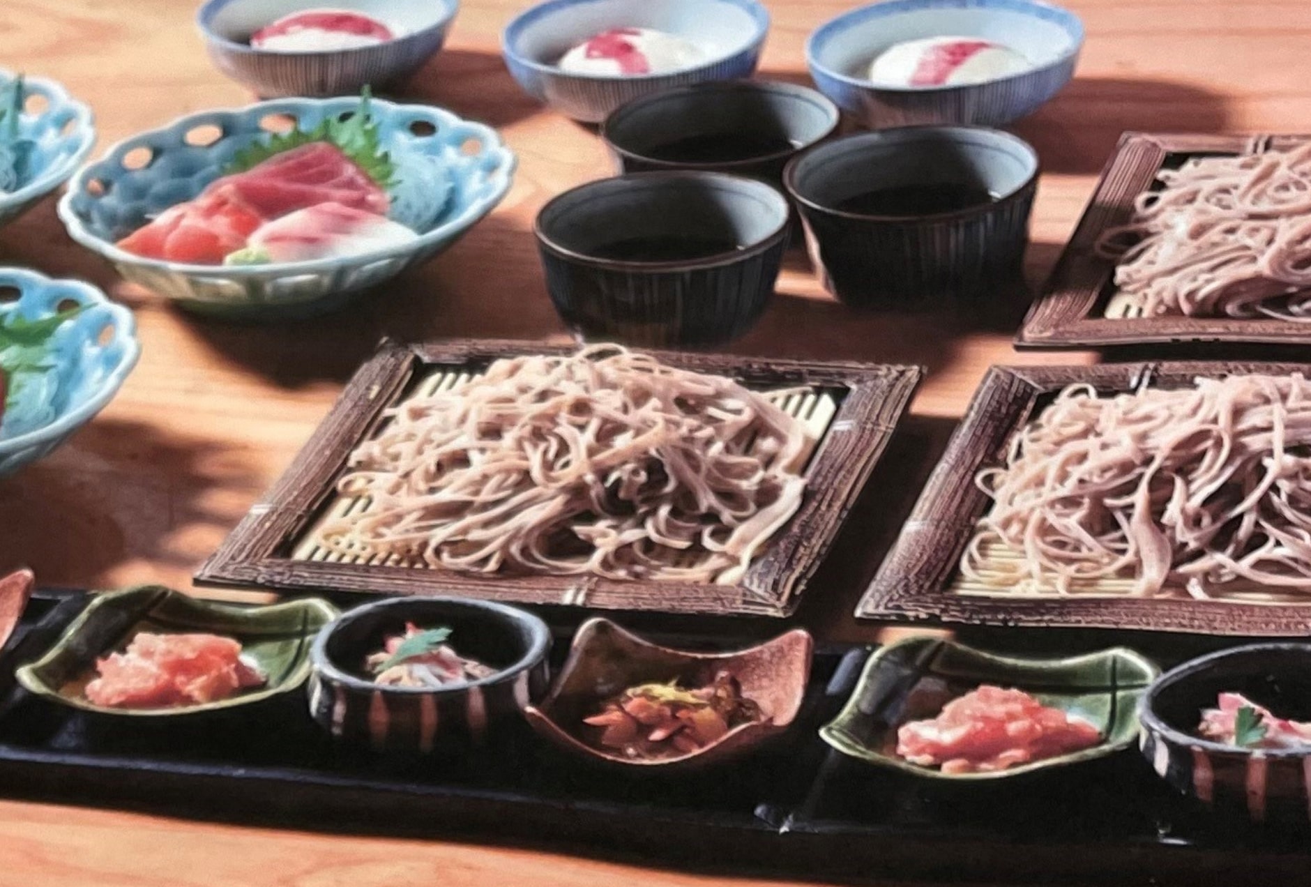 宴会限定メニュー写真2:そばつゆで食べる!店主こだわりの豚しゃぶコース